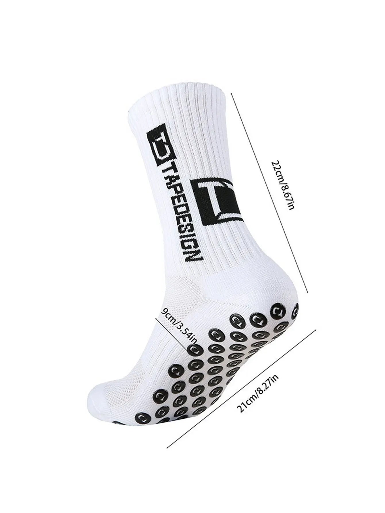 NONECN Unisex Football Socks Anti Slip Mid Length Training Socks