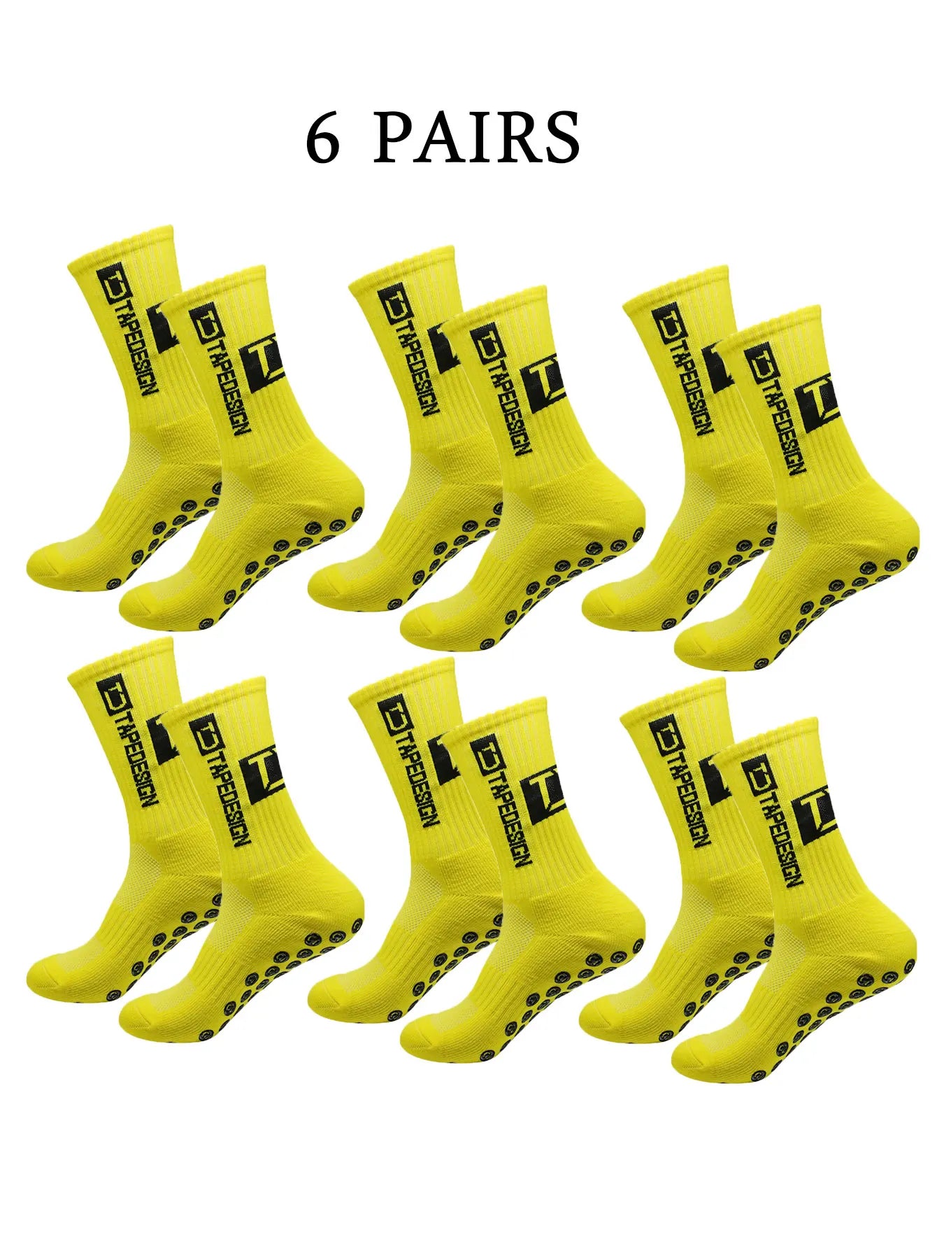 NONECN Unisex Football Socks Anti Slip Mid Length Training Socks