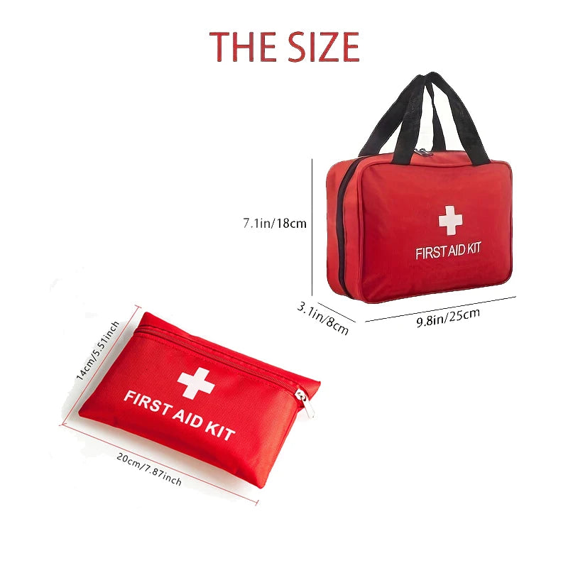 Deluxe First Aid Kit With Carrying Pouch For Outdoor Emergencies