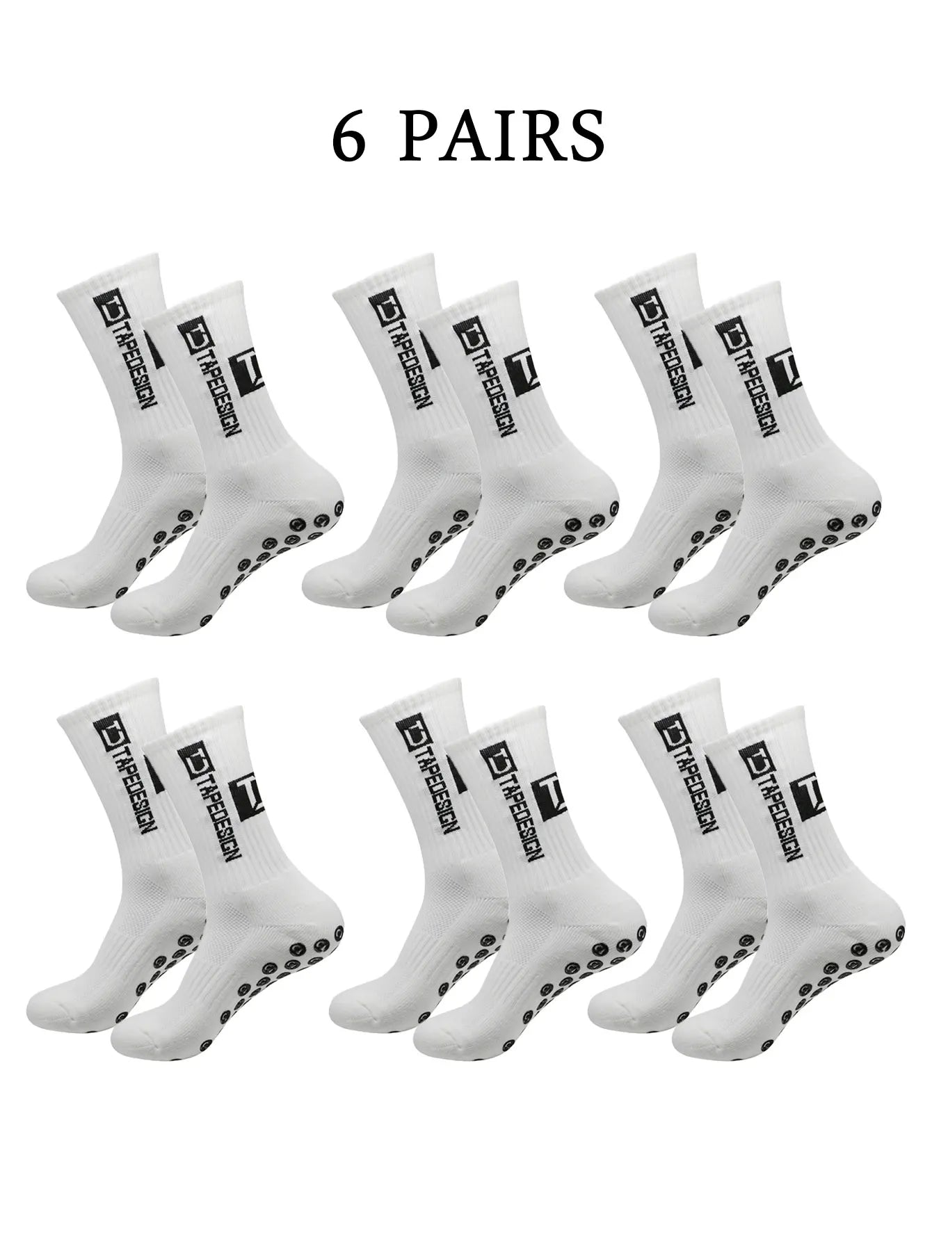 NONECN Unisex Football Socks Anti Slip Mid Length Training Socks