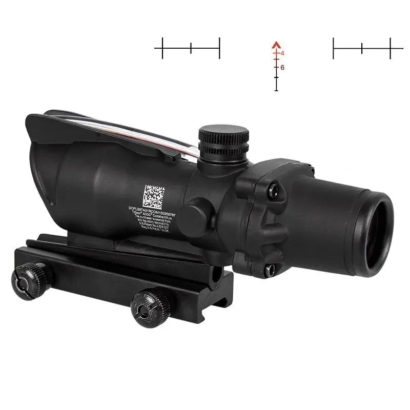 Bestsight 4x32 Rifle Scope With Illuminated Red Dot Etched Reticle