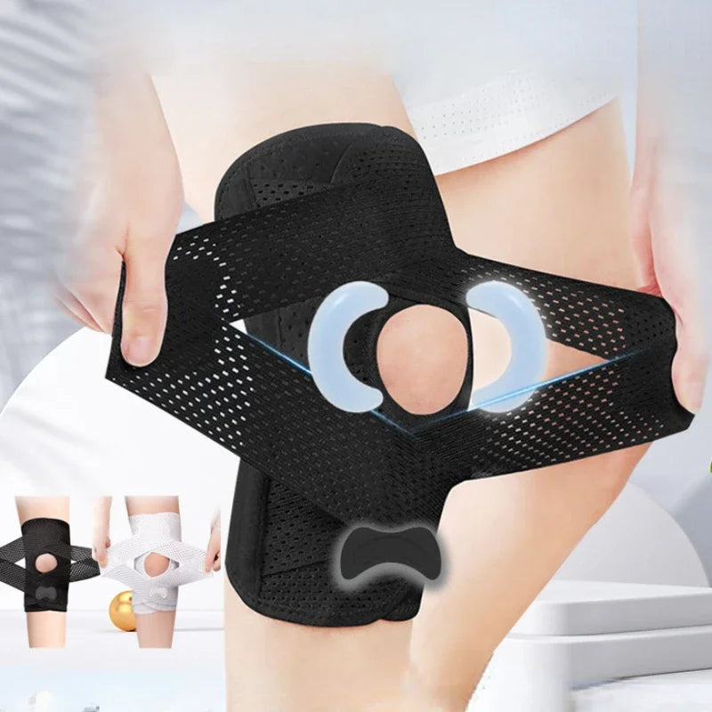 Knee Pads Pressurized Elastic Three Layer Silicone Arthritis Joints Protector