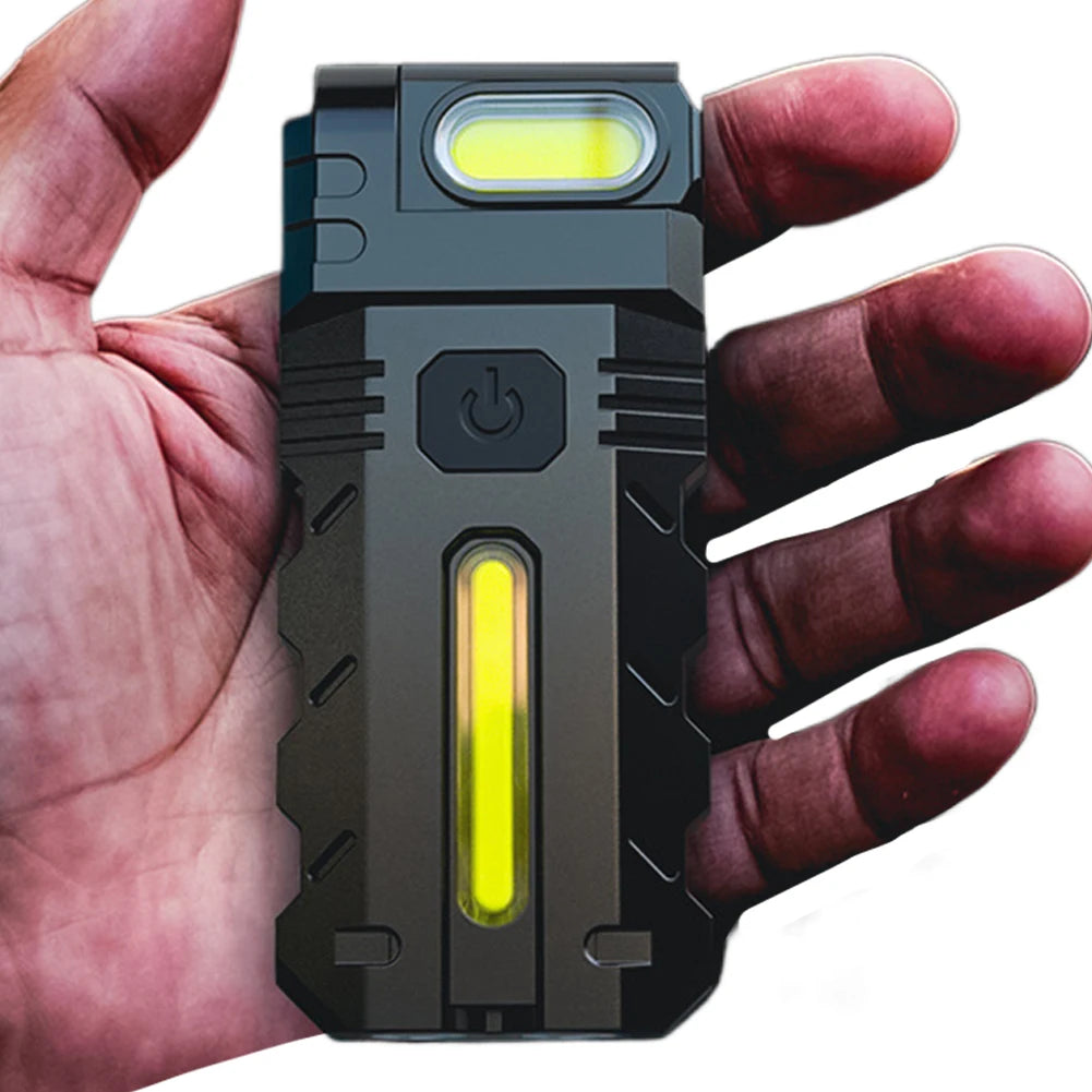Shunmaii Magnetic LED Flashlight EDC USB Rechargeable Pocket Torch Waterproof