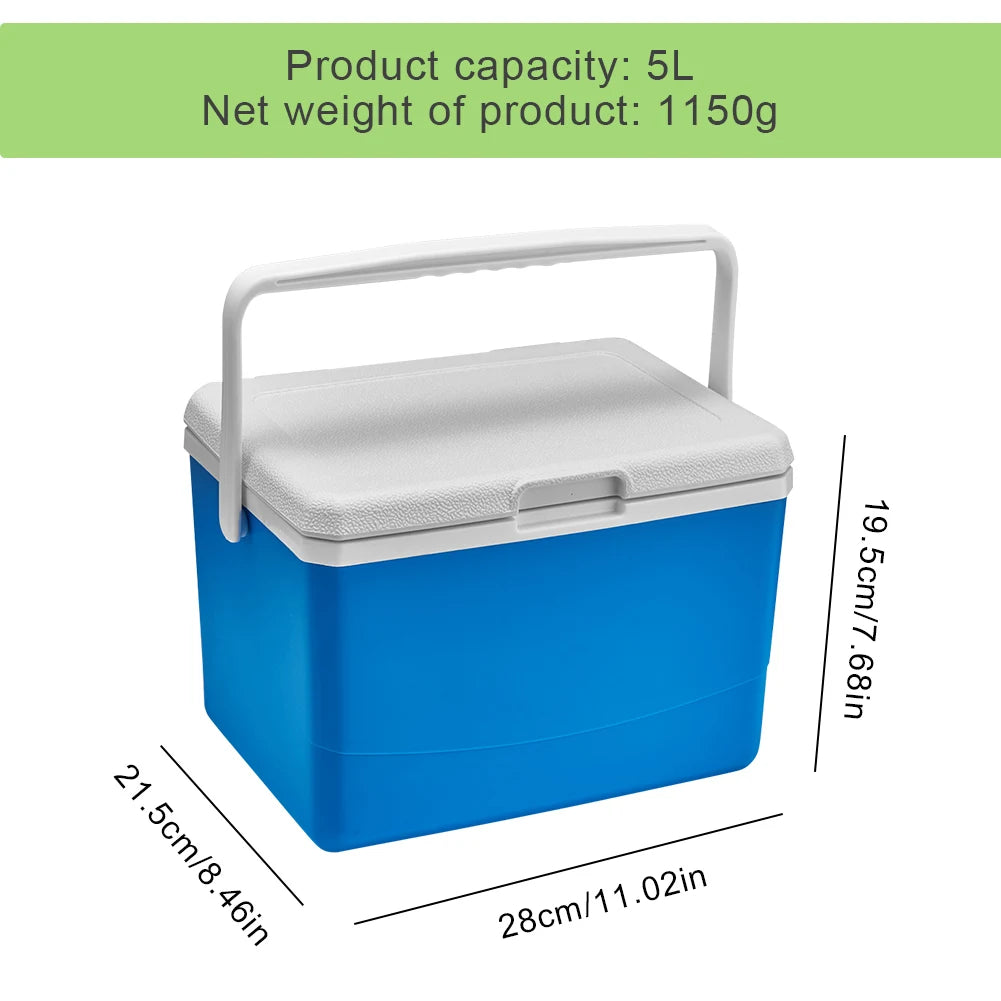 JOCESTYLE Camping Car Refrigerator With Handle Dual Temperature Cooler