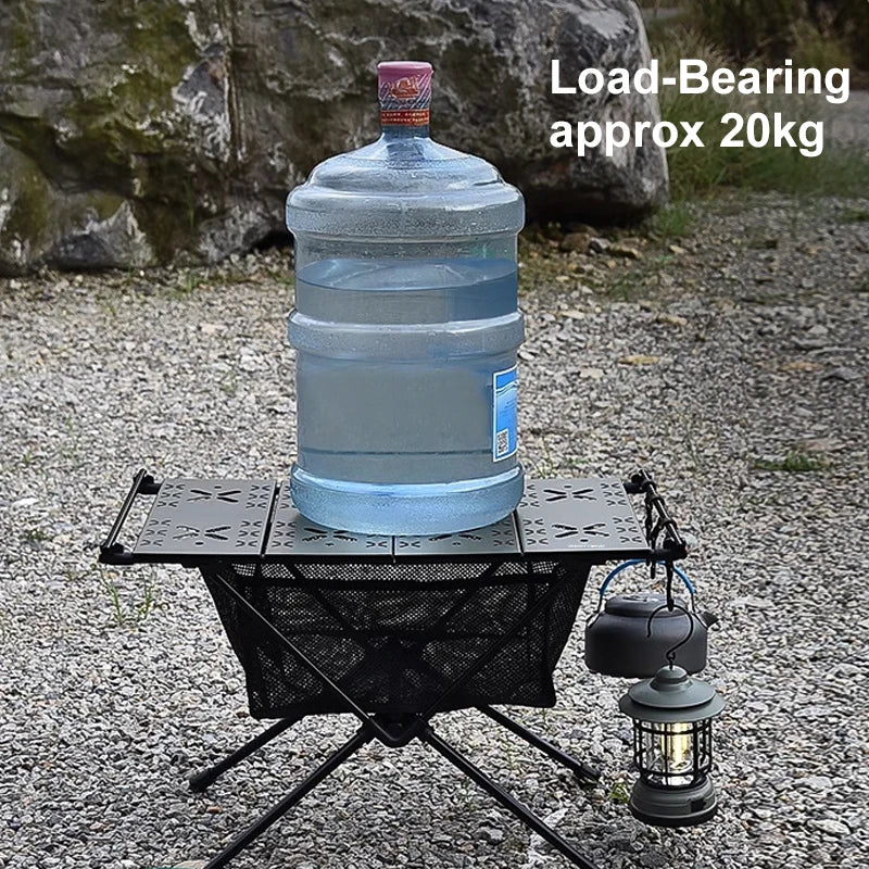 West Tune Folding Camping Table Aluminum Portable With Mesh Bag