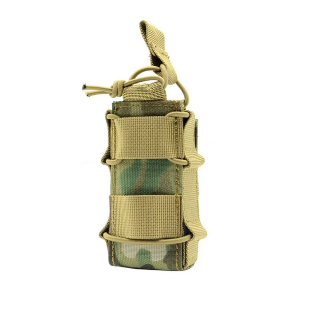 9mm Magazine Pouch Molle Nylon Holster Pistol Flashlight Holder
