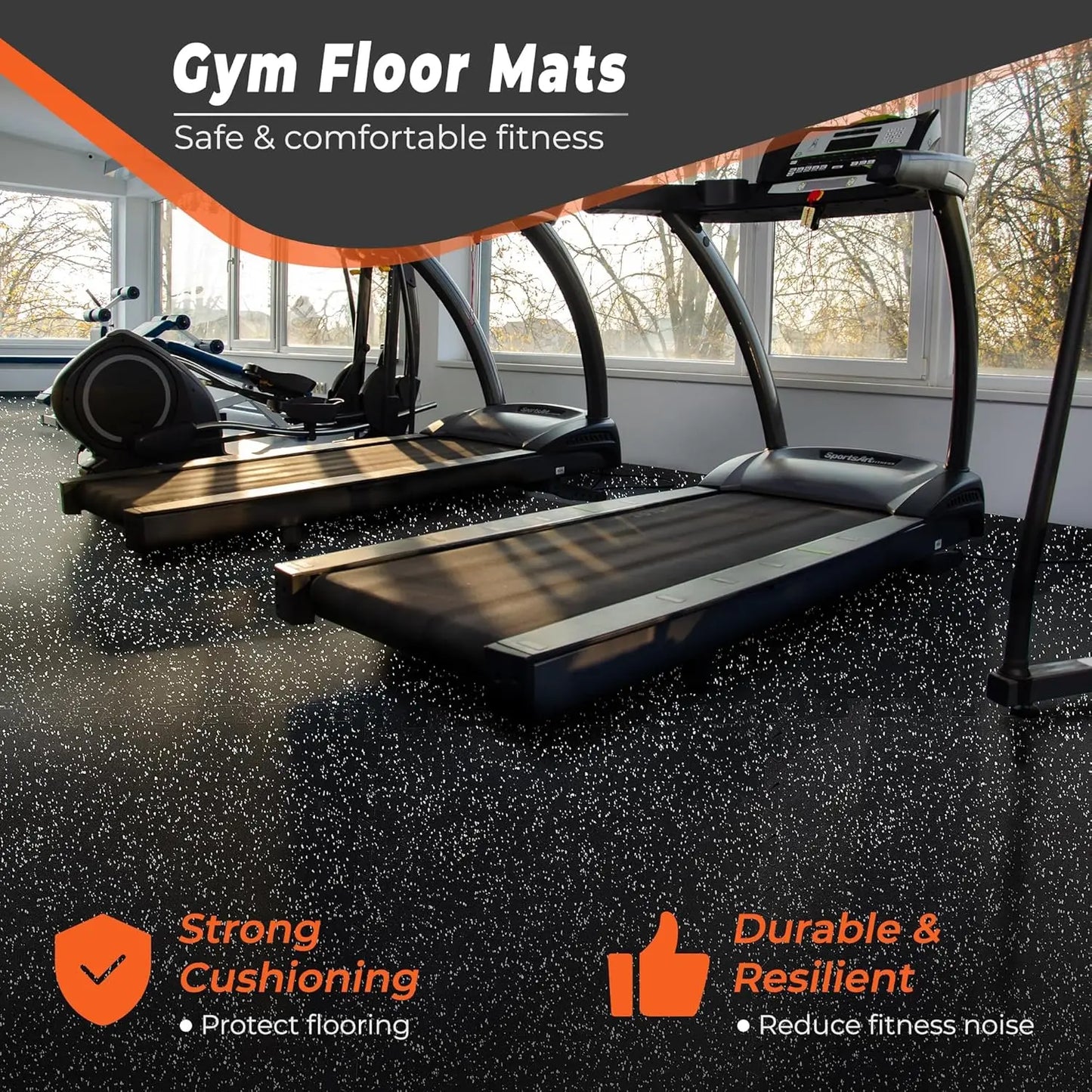 Interlocking Gym Floor Mats With Rubber Top For Home Workouts