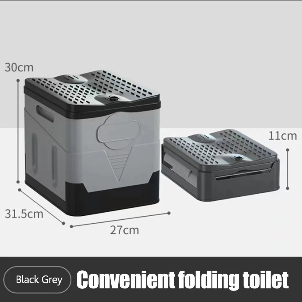 Portable Car Toilet Bucket Folding Outdoor Potty For Camping