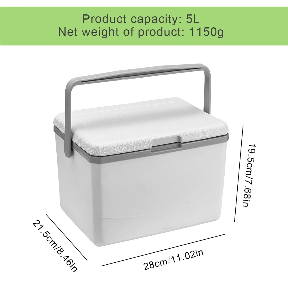JOCESTYLE Camping Car Refrigerator With Handle Dual Temperature Cooler