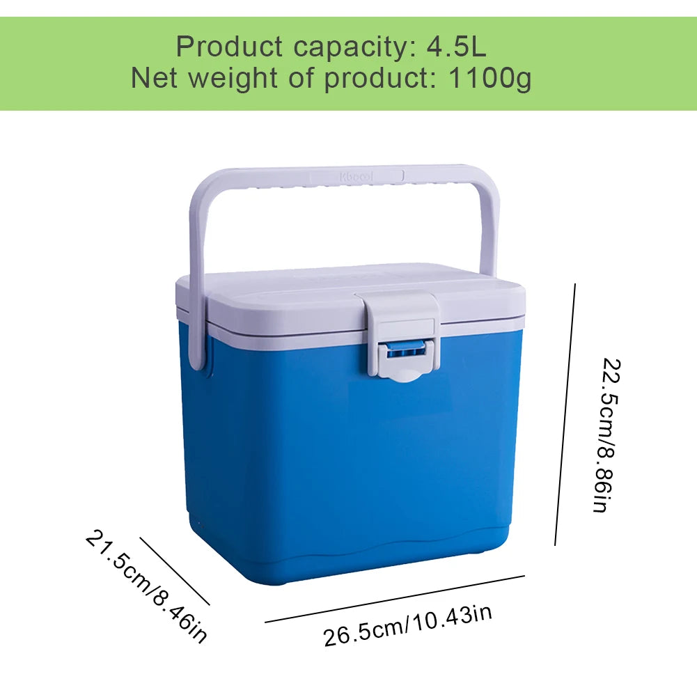 JOCESTYLE Camping Car Refrigerator With Handle Dual Temperature Cooler