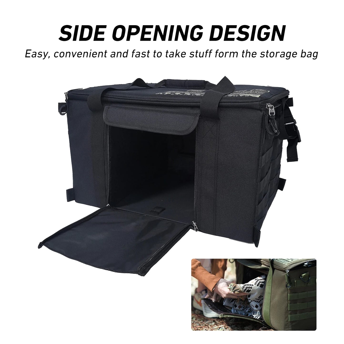 WESTTUNE Camping Tactical Organizer Folding Zipper Bag