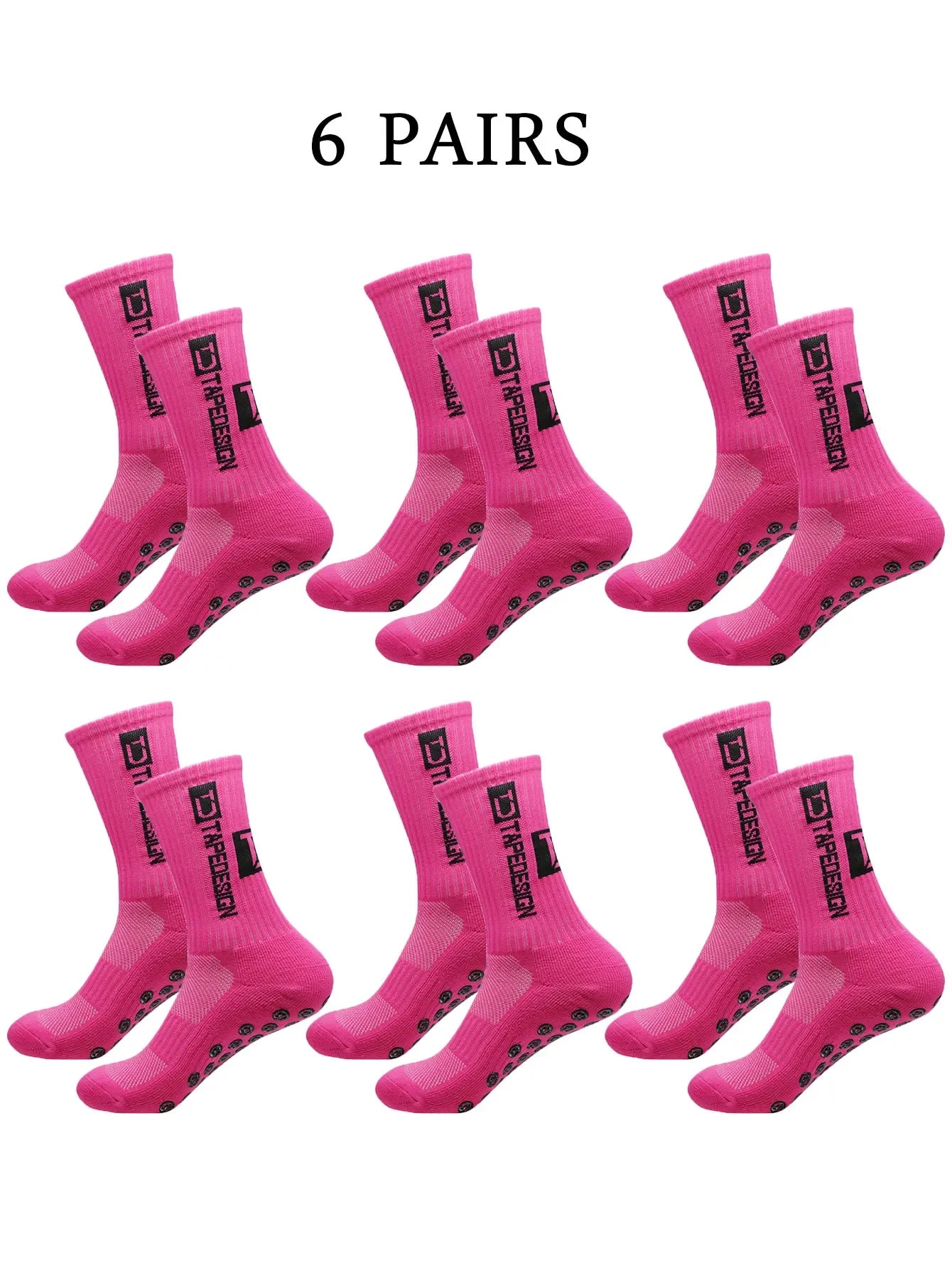 NONECN Unisex Football Socks Anti Slip Mid Length Training Socks