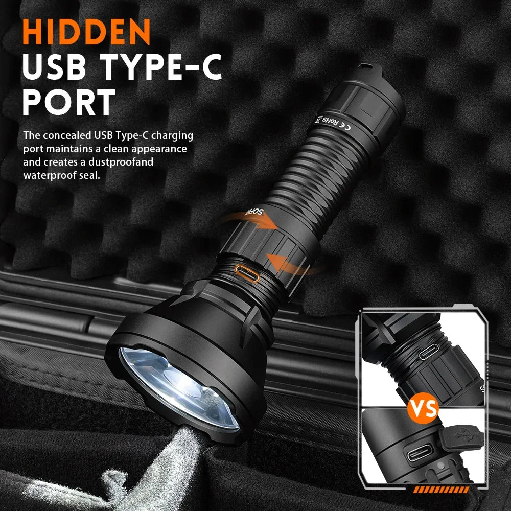 Sofirn SF26 2000lm SFT40 LED 6000K Tactical Flashlight
