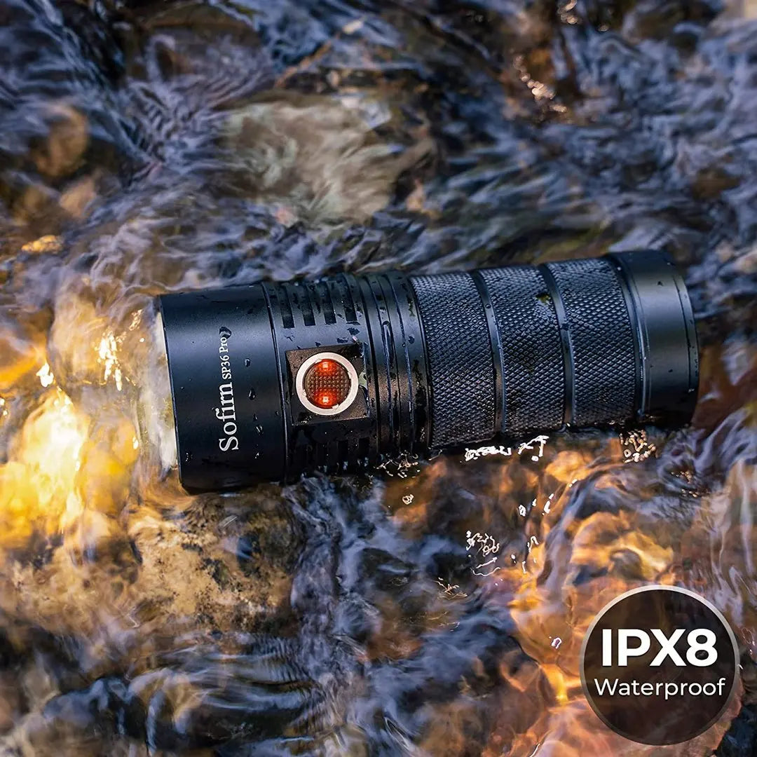 Sofirn SP36 Pro 8000lm USB C Rechargeable LED Flashlight
