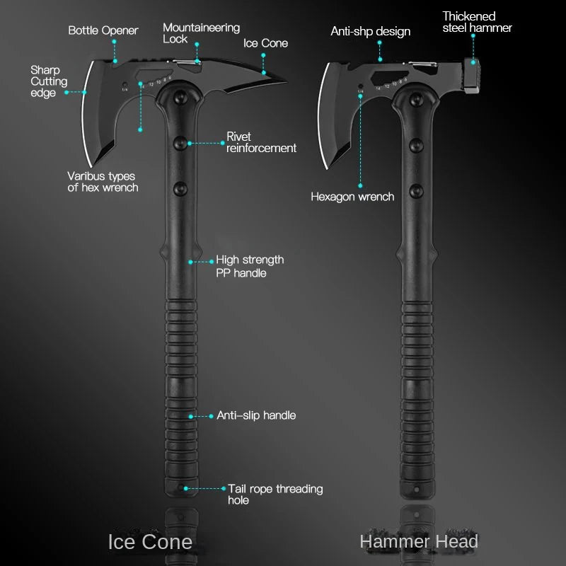 Devil's Assault Multi Function Outdoor Axe For Camping And Survival