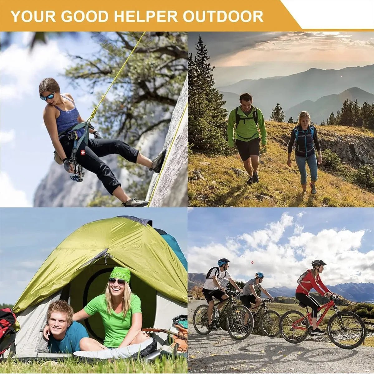 Outdoor Emergency Survival First Aid Kit 142 Piece Camp Set