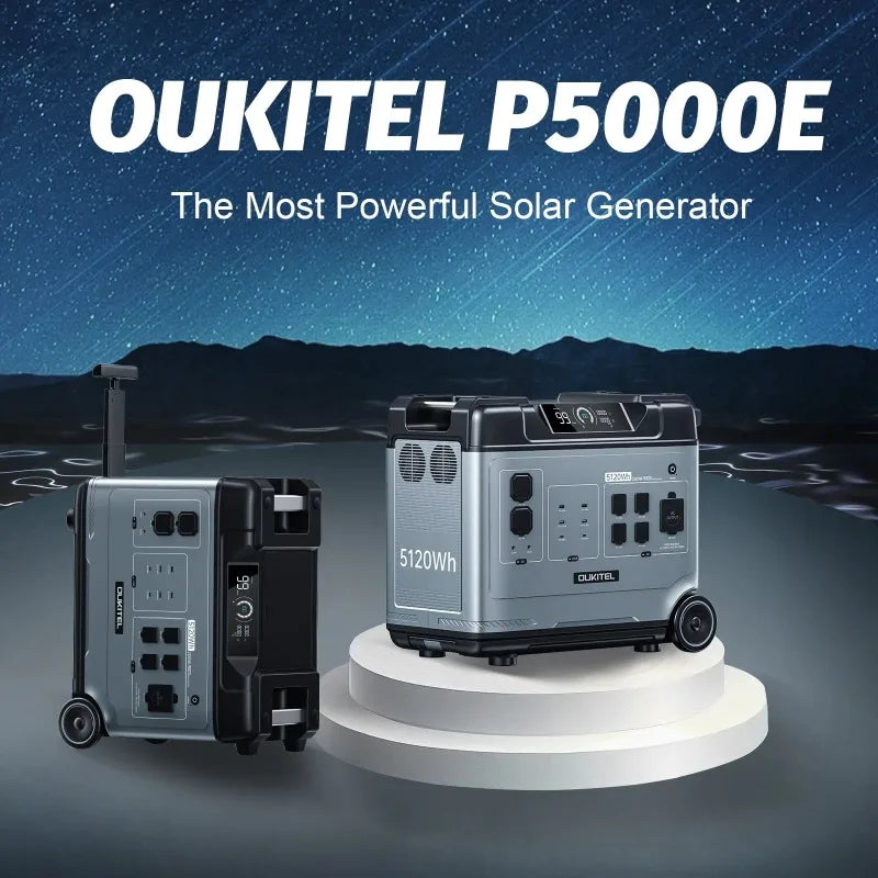 Oukitel P5000E Portable Power Station 5120Wh 2200W