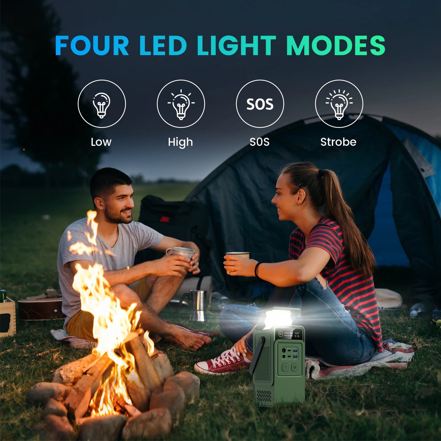 CTOLITY 200W Power Station 192Wh LiFePO4 Portable Charger