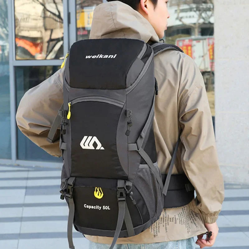 Scione Travel Backpack Waterproof Nylon Hiking Bag For Men