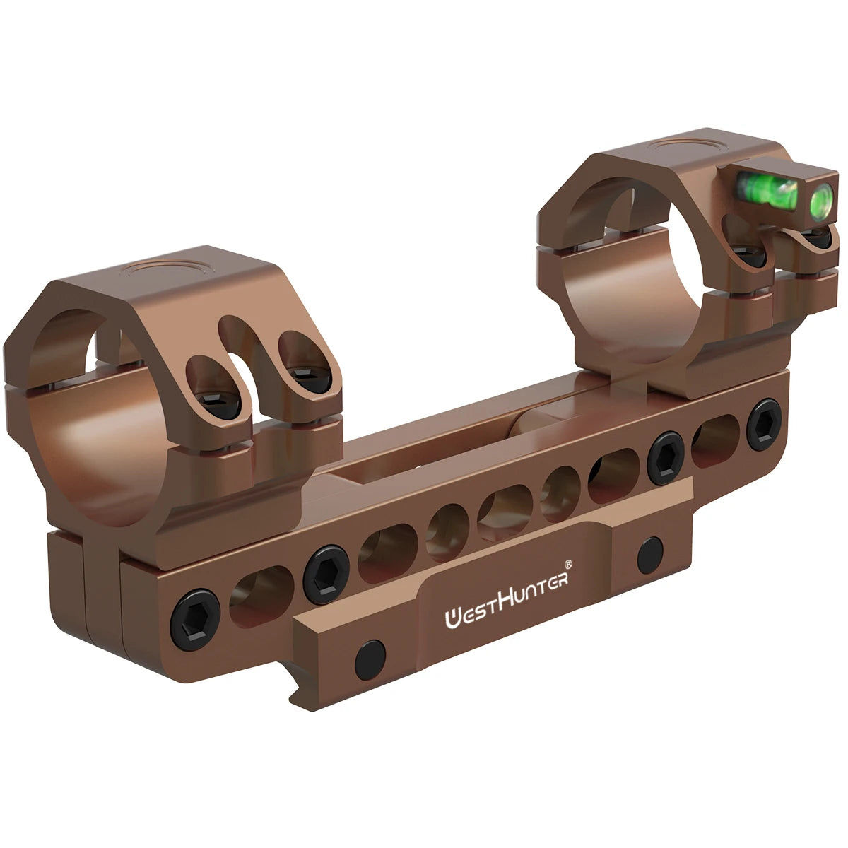 WestHunter 100 MOA Picatinny Scope Mounts With Bubble Level