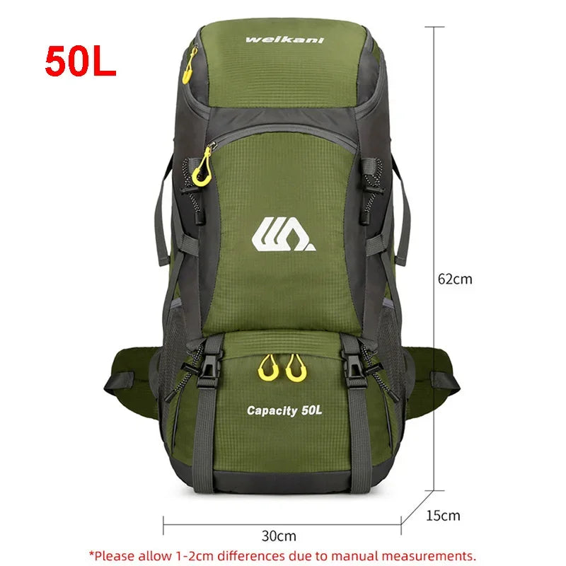 Scione Travel Backpack Waterproof Nylon Hiking Bag For Men