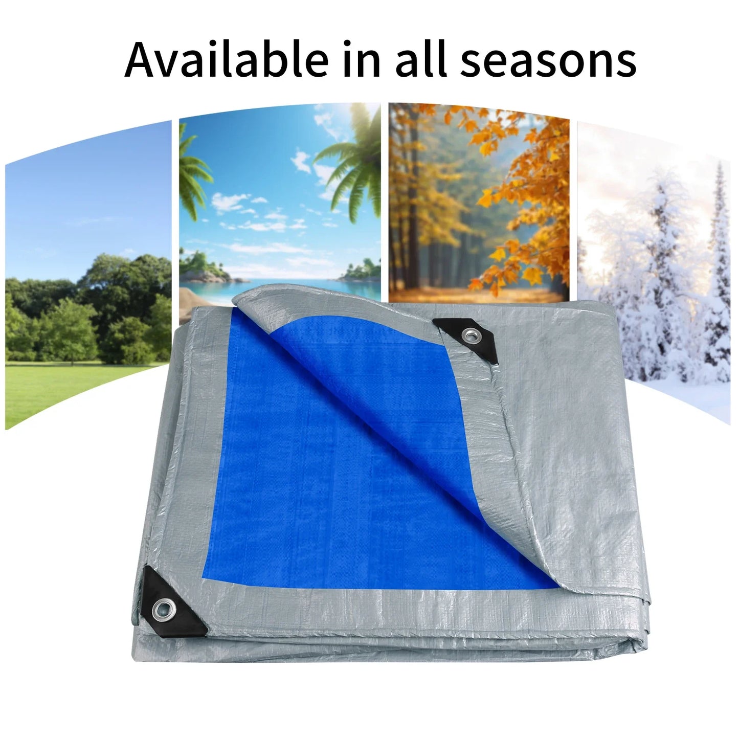 Waterproof Heavy Duty Tarp Cover Multipurpose Camping Tarpaulin For Shelter