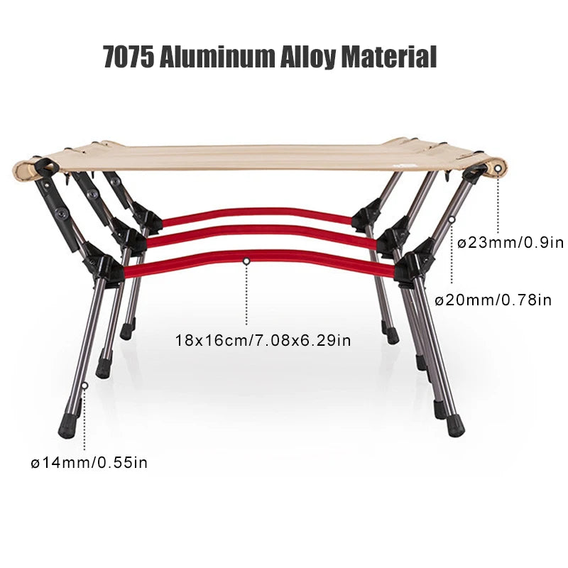 West Tune Camping Cot With Leg Extenders Ultralight Folding Bed