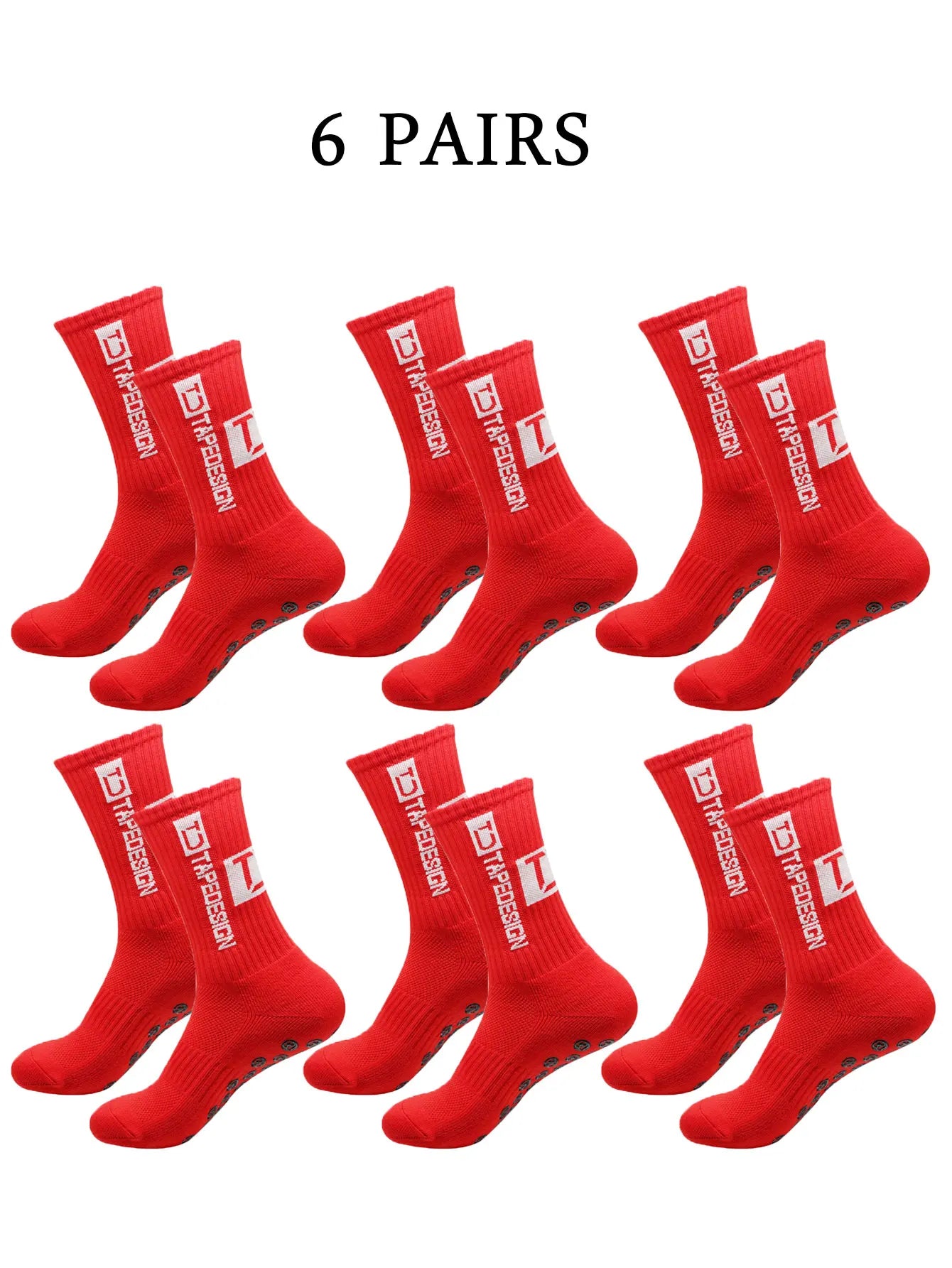 NONECN Unisex Football Socks Anti Slip Mid Length Training Socks