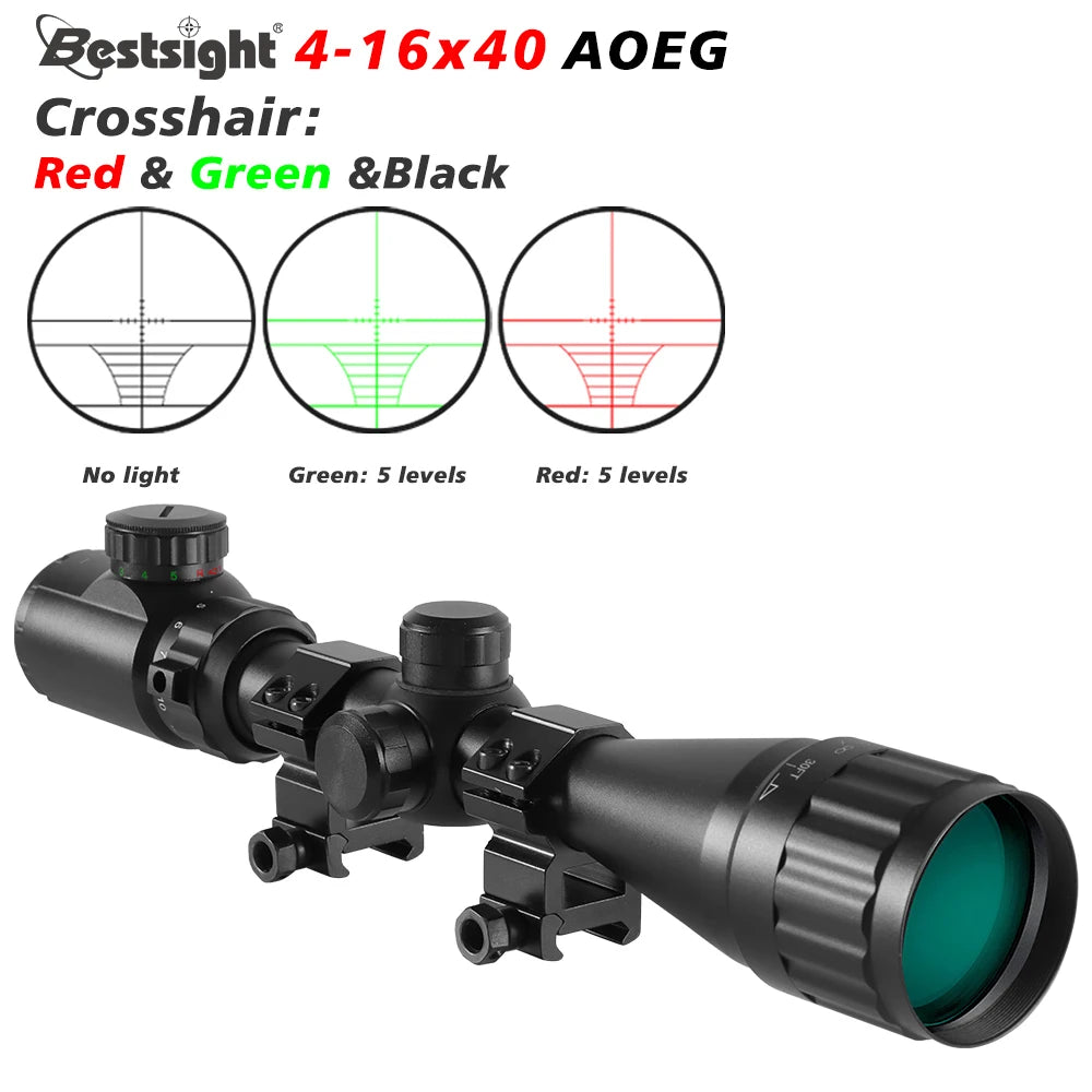 Nabila 4-16x40 AOEG Riflescope Illuminated Dot Sight