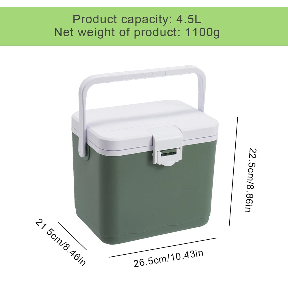 JOCESTYLE Camping Car Refrigerator With Handle Dual Temperature Cooler