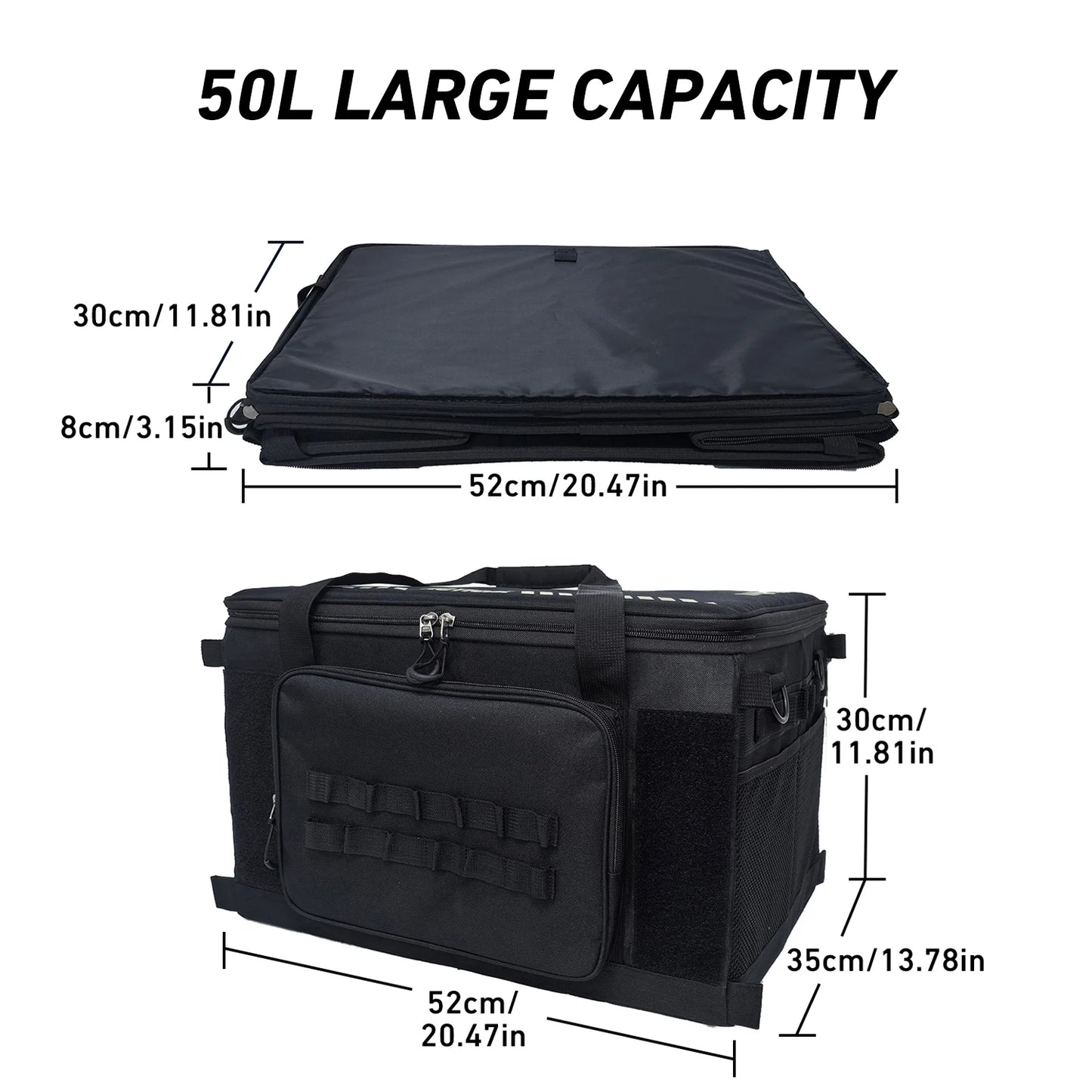 WESTTUNE Camping Tactical Organizer Folding Zipper Bag